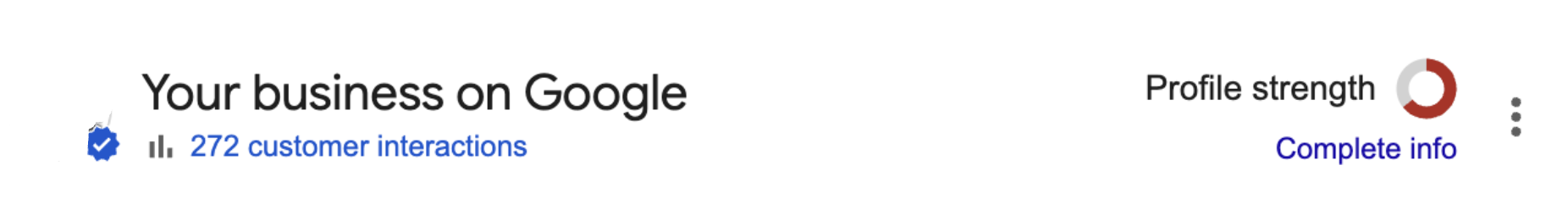 google business profile unoptimised